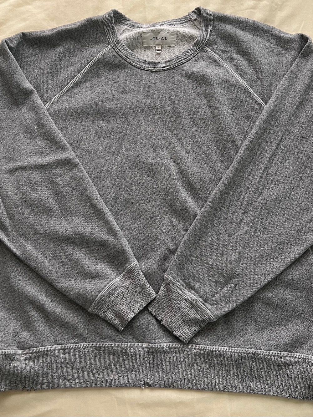 THE GREAT. Crewneck Sweatshirt - Gray